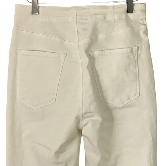 J Brand Natasha Sky High Skinny Jeans Sailor Blanc High Rise Button Fly Size 26 - Picture 4 of 12